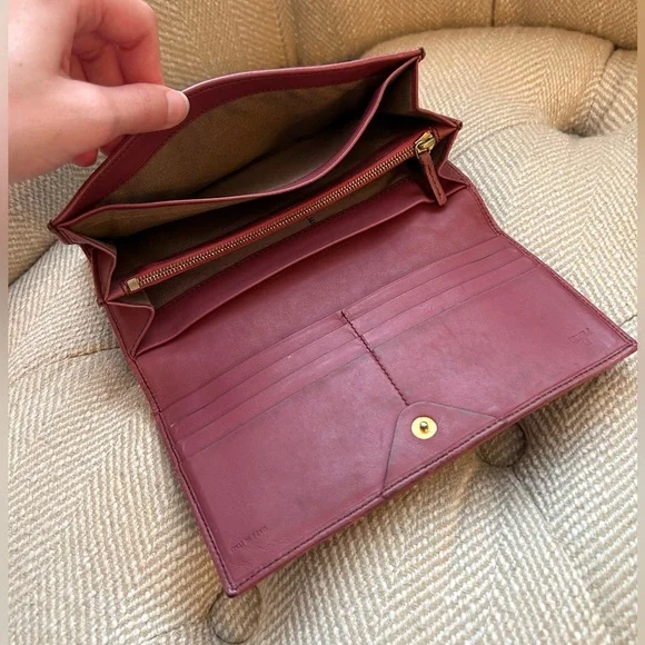 Authentic Fendi Zucchino Canvas Pink Leather Bifold Wallet - Picture 5 of 11